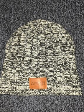 AMD Beanie Hat Black & Gray Small Unisex Small Computer Apparel